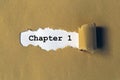 Chapter 1 heading Royalty Free Stock Photo