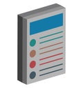 Checklist report, checklist Color Icon isolated and Vector that can be easily modified or edit Royalty Free Stock Photo