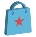 Tote Bag Color Icon isolated and Vector that can be easily modified or edit