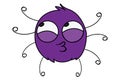 Illustration Of Cute Cartoon Spider Royalty Free Stock Photo