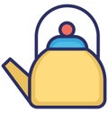 Teakettle Isolated Vector icon that can be easily modified or edit