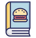 Recipes Book Isolated Vector icon that can be easily modified or edit Royalty Free Stock Photo