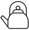 Teakettle Isolated Vector icon that can be easily modified or edit