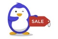 Cartoon Illustration Of Cute Penguin. Royalty Free Stock Photo