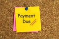 Payment due illustration Royalty Free Stock Photo