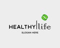 Healthy life badges digital logo company Banner Illustration Social Motivation Campaign