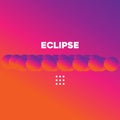 Eclipse background simple logo design vector Royalty Free Stock Photo