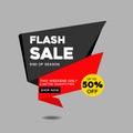 Flash sale background simple logo vector