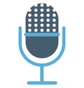 Mic Isolated Color Vector icon that can be easily modified or edit Royalty Free Stock Photo
