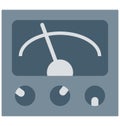 Multimeter Isolated Color Vector icon that can be easily modified or edit