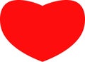 Red heart valentine`s day Royalty Free Stock Photo