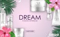 Cosmetic skin care cream packaging