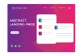 Web site landing page design - Abstract