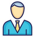 Businessman Vector Icon which can easily modify or edit