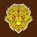 The Yellow Lion simple style