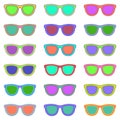 Set of eyeglasses. Seamless pattern with glasses. Vector Royalty Free Stock Photo