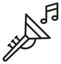 Tuba Vector icon which can be easily modified or edit Royalty Free Stock Photo