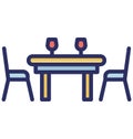 Chair Vector icon which can be easily modified or edit