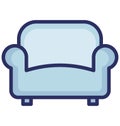 Couch Vector icon which can be easily modified or edit