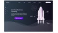 Web landing page design -Rocket