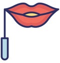 Lips mask Vector icon which can be easily modified or edit Royalty Free Stock Photo