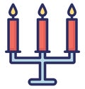 Candles Vector icon which can be easily modified or edit Royalty Free Stock Photo