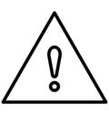 Alert Vector icon which can be easily modified or edit in any color Royalty Free Stock Photo