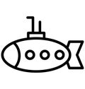 Boat Vector icon which can be easily modified or edit in any color