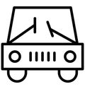 Auto Vector icon which can be easily modified or edit in any color Royalty Free Stock Photo