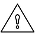 Alert Vector icon which can be easily modified or edit in any color Royalty Free Stock Photo