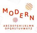 Fashion modern alphabet