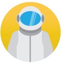 Astronaut Vector Illustration Icon which can Easily Modify or Edit Royalty Free Stock Photo