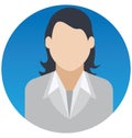 Secretary Vector Illustration Icon which can Easily Modify or Edit Royalty Free Stock Photo