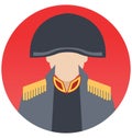 Queen Guard Vector Illustration Icon which can Easily Modify or Edit