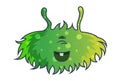 Vector Cartoon Illustration Of Cute Monster. Royalty Free Stock Photo