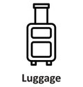 Luggage Isolated Vector Icon which can easily modify or edit Luggage Isolated Vector Icon which can easily modify or edit Royalty Free Stock Photo
