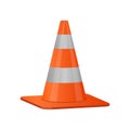 Traffic cones vector design illustration isolated on white background Royalty Free Stock Photo