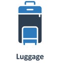 Luggage Isolated Vector Icon which can easily modify or edit Royalty Free Stock Photo