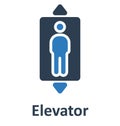 Elevator Isolated Vector Icon which can easily modify or edit Royalty Free Stock Photo