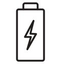 Battery Isolated Vector icon that can easily modify or edit Royalty Free Stock Photo