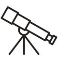 Microscope Isolated Vector icon that can easily modify or edit Royalty Free Stock Photo
