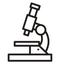 Microscope Isolated Vector icon that can easily modify or edit Royalty Free Stock Photo