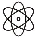 Atom Isolated Vector icon that can easily modify or edit Royalty Free Stock Photo