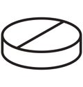 Capsule Isolated Vector icon that can easily modify or edit Royalty Free Stock Photo