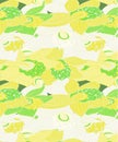 White and yellow floral orchid pattern Royalty Free Stock Photo