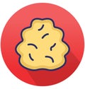 Bacteria Isolated Vector icon that can easily modify or edit Royalty Free Stock Photo