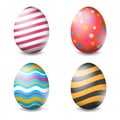 Vector illustration of Easter eggs collection on a white background - Vector