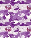 Abstract Orchids Seamless Design For Modern Wear