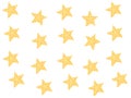 Star vector icons set on white background