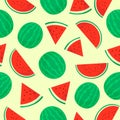 WATERMELON FRUIT SEAMLESS PATTERN